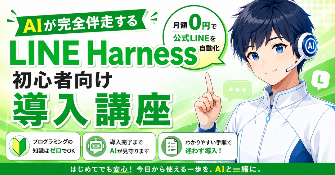 LINE Harness導入講座 教材の全体像
